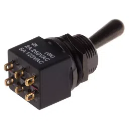 RS PRO Toggle Switch PCB Mount On-(On) DPDT Solder Terminal, 8200508 image 3
