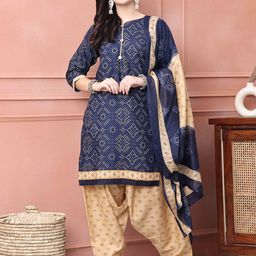 Roly Poly Bandhani Printed Kurta with Salwar & Dupatta-image-2