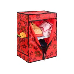 prettykrafts Red & Black Printed Reusable Shoes Organisers-17