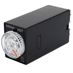 Omron Plug-in Terminal Solid State Timer IP40 2c Timed Contacts, H3Y-2-B AC100-120 3H-12