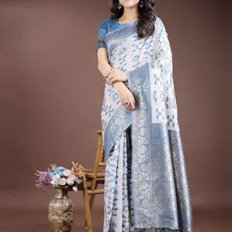 DIVASTRI Ethnic Motifs Woven Design Zari Saree-picture-10