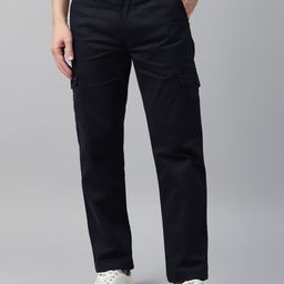 Hancock Men Comfort Straight Fit Easy Wash Cargos Trousers-picture-33