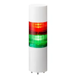 Patlite Signal Tower Light with Buzzer/Flashing, 60 mm 24 V DC Red, Green, LR6-202WJBW-RG-94
