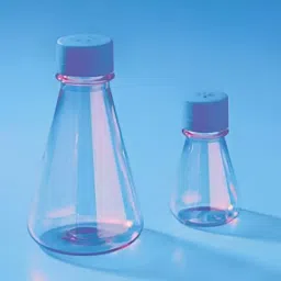 Tarson 2000 ml PETG Erlenmeyer Cell Culture Flask with Blue HDPE Vented Cap 444050 (Pack of 4 Pcs)-11