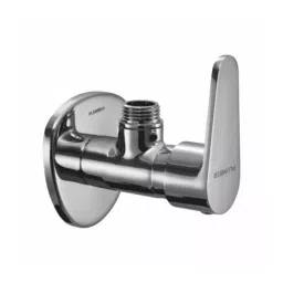 PLUMBER VINE Wall Mounted Chrome Finish Angle Cock with Wall Flange, VE-2105-31