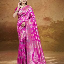 DIVASTRI Woven Design Zari Banarasi Saree-image-52