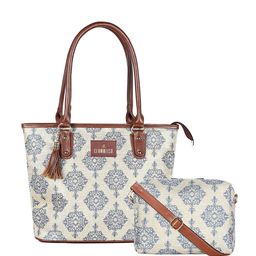 THE CLOWNFISH Floral Printed Shopper Shoulder Bag with Tasselled-image-93