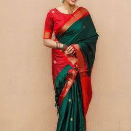 SWEETPEL Woven Design Zari Banarasi Saree-picture-46