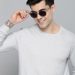 HERE&NOW Men Solid Knitted Sweatshirt-image-27