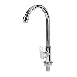 ALTURAS Max Stainless Steel Swan Neck Tap With Wall Flange-14