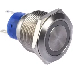 RS PRO Illuminated Push Button Switch Momentary 22.2 mm SPDT Green LED 250 V AC, 1759326-9