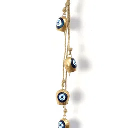 DULI Blue & White Wall Hanging Windchimes With Evil Eye Cowbells-image-83