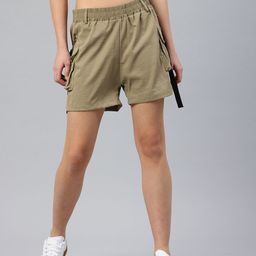 London Rag Women Cargo High Waisted Shorts-image-61