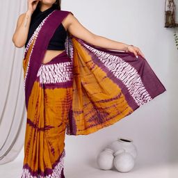 Pinkcity Trade World Abstract Printed Pure Cotton Saree-image-53