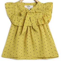 Chuppan Chupai Girl'S Bow Tie Neck Top- Green-picture-21