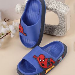 Kidsville Avengers Featuring Spiderman Applique Detailed Flip Flops - Blue-image-92