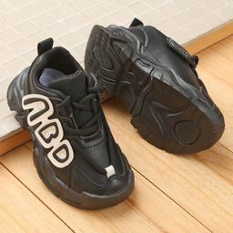 Babyoye Sneakers with Lace Up Closure - Black-image-70