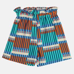 MINI KLUB Viscose Woven Striped Shorts - Blue-image-56