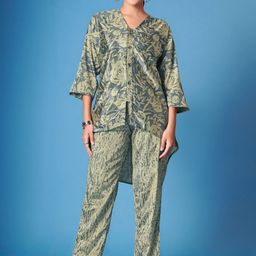 Suha Printed Tunic With Trousers & Dupatta-image-44