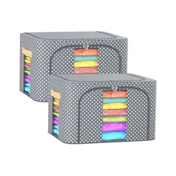 Aura Grey & White 2 Pieces Printed Drawer Organisers-14