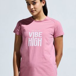 DOMIN8 Women Typography Printed Round Neck Cotton Longline T-shirt-image-44