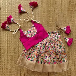 UFB Girls Printed Ready to Wear Lehenga &-37