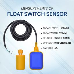 filmax Water Float Switch Sensor for Automatic Water Level Controller (3 Meter Wire) - Accurate Tank Level Indicator & Float Valve - Pack of 1 image 3