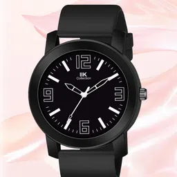 IIK COLLECTION Men White Round Dial Adjustable Flexible Silicon Strap Analogue Watch-15