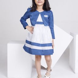 Peppermint Colourblocked A-Line Amazing Autumn Dress-image-25