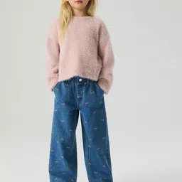 H&M Girls Wide Leg Paper Bag Jeans-picture-19