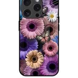 QRIOH Floral Printed iPhone 15 Pro Back Case Mobile Accessories-image-50