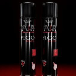 Al-Nuaim Pack of 2 Figo Black Alcohol Free Room Freshener-picture-31