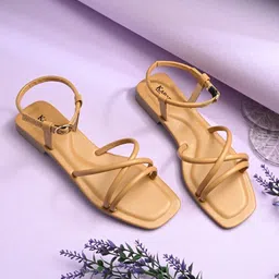 KARADDI Women Strappy Open Toe Flats-49