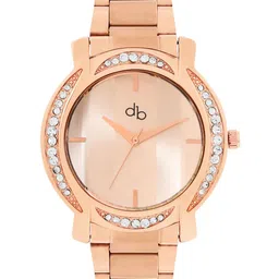 DressBerry Women Brass Embellished Dial & Wrap Around Straps Analogue Watch DB-SS24-19A-48