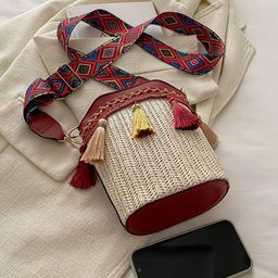 StyleCast x Revolte Bucket Sling Bag with Applique image 3