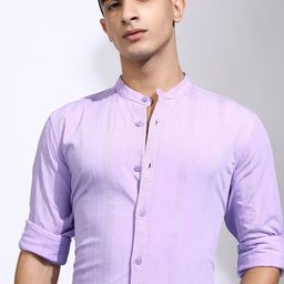 HIGHLANDER Men Opaque Striped Casual Shirt-image-31