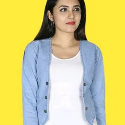 OOTPTAANG Cotton Crop Button Shrug-27