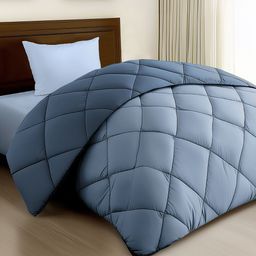 Story@home Blue & Lavender Microfiber AC Room Single Bed Comforter-image-40