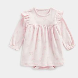 mothercare Girls Floral Print Pure Cotton Fit-Flare Long Dress-46