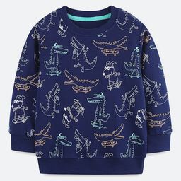 Oh Rare Boys Printed Pullover Sweatshirt-image-77