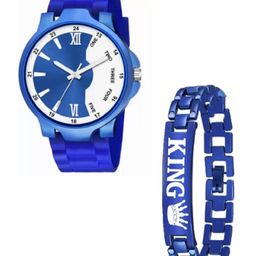 Miss Perfect Men Printed Dial & Bracelet Style Straps Analogue Watch ACC305-picture-7