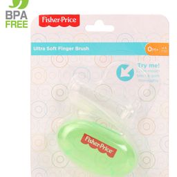 Fisher Price Silicone Finger Brush With Case - Green-image-65
