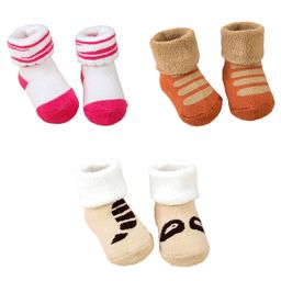 Syga Ankle Length Warm Socks Bunny & Striped Design Pack of 3 - Multicolour-image-10
