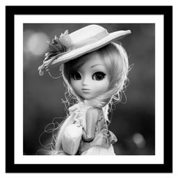 Wens UV Textured Wall Art Painting With Acrylic Glass - Black White-image-3