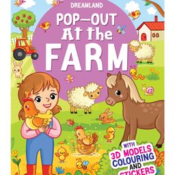 Dreamland At the Farm - Pop-Out Book with 3D Models Colouring and Stickers for Children-27