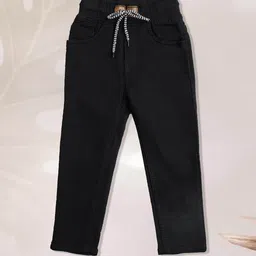 F2M Unisex Kids Regular Fit High-Rise Cuffed Hem Stretchable Jeans-picture-55