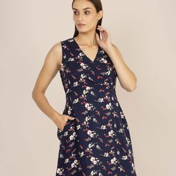 AMSWAN Women Wrap Mini Dress-image-96
