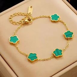 MEENAZ Women American Diamond Antique Gold-Plated Wraparound Bracelet-image-89