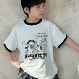 LULU & SKY Kids Printed Raw Edge Boxy T-shirt-picture-18
