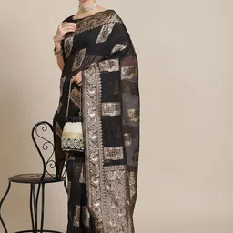 Mitera Woven Design Zari Bagh Saree-image-50